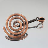 Antique Copper Spiral Bail