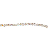 3mm Black Diamond AB Bead Strand - Firepolished