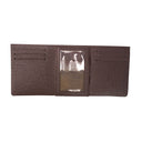 Mission Grain Brown Maverick Trifold Wallet Interiors, grain detail