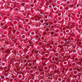 Delica Bead - Sparkling Dark Pink Lined Crystal DB914