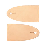 SHP105.Veg Tan.01.jpg Leather Shape - Strap End Tabs Image