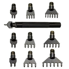 11pc Diamond Point Chisel Set