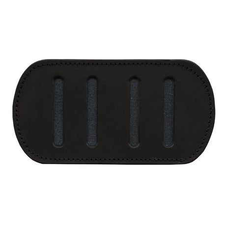 100-48551.SLC.jpg 2" Sewn Black Shoulder Pad Leather Shape Image