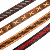 100-2079.SLC.4.jpg 1 1/2" Vintage Tan Buffalo Double Hole Belt Blank w/ Snaps Image