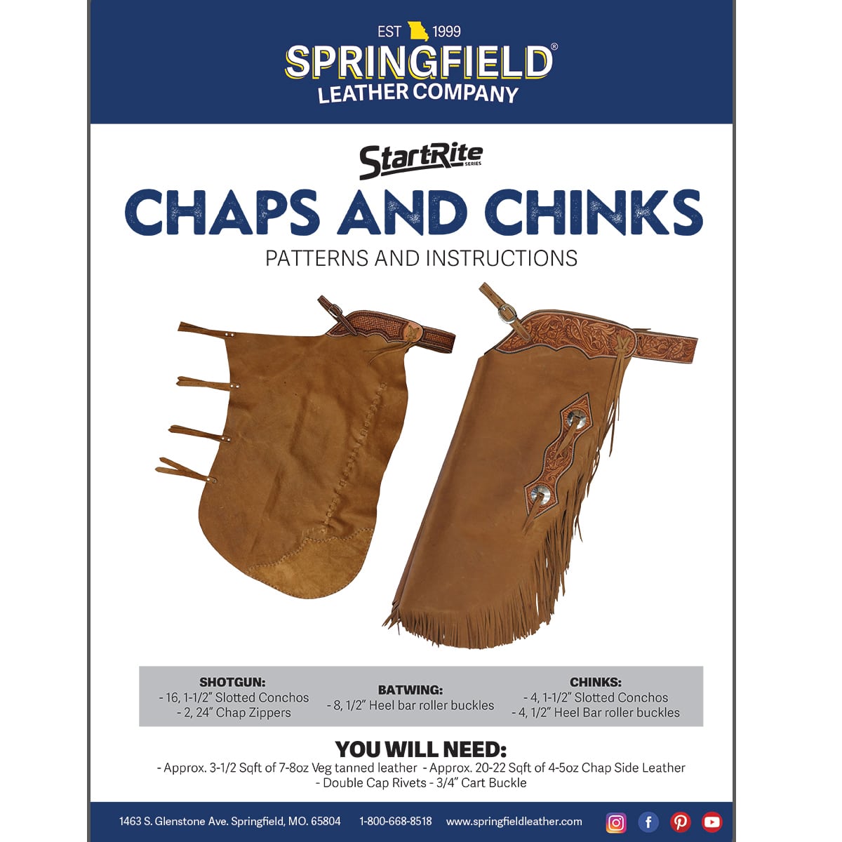 Books & Patterns – Springfield Leather Co