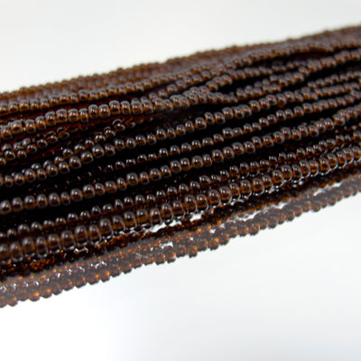 26-110174.SLC.jpg 11/0 Seed Beads - Transparent Dark Brown 22g Image