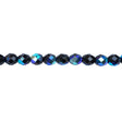 339-97.SLC.1.jpg 8mm Jet AB Bead Strand - Firepolished Image