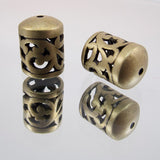 8mm Filigree Bead Cap - Antique Gold Plate