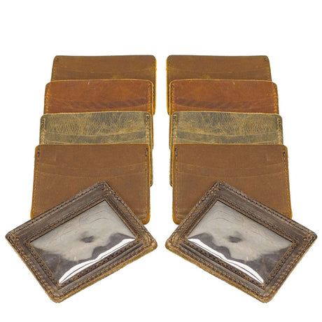 RMWID.Brown.03.jpg Minimalist Wallet w/ID Window - 10 Pack Image