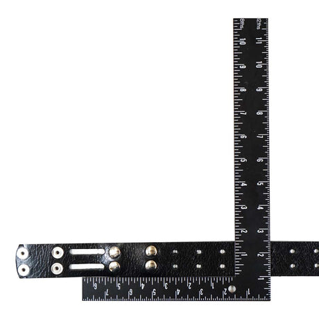 100-2049.SLC.2.jpg 1 1/2" Black Buffalo Double Hole Belt Blank w/ Snaps Image