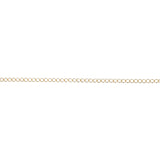 4mm Curb Chain - Gold Plated Ft