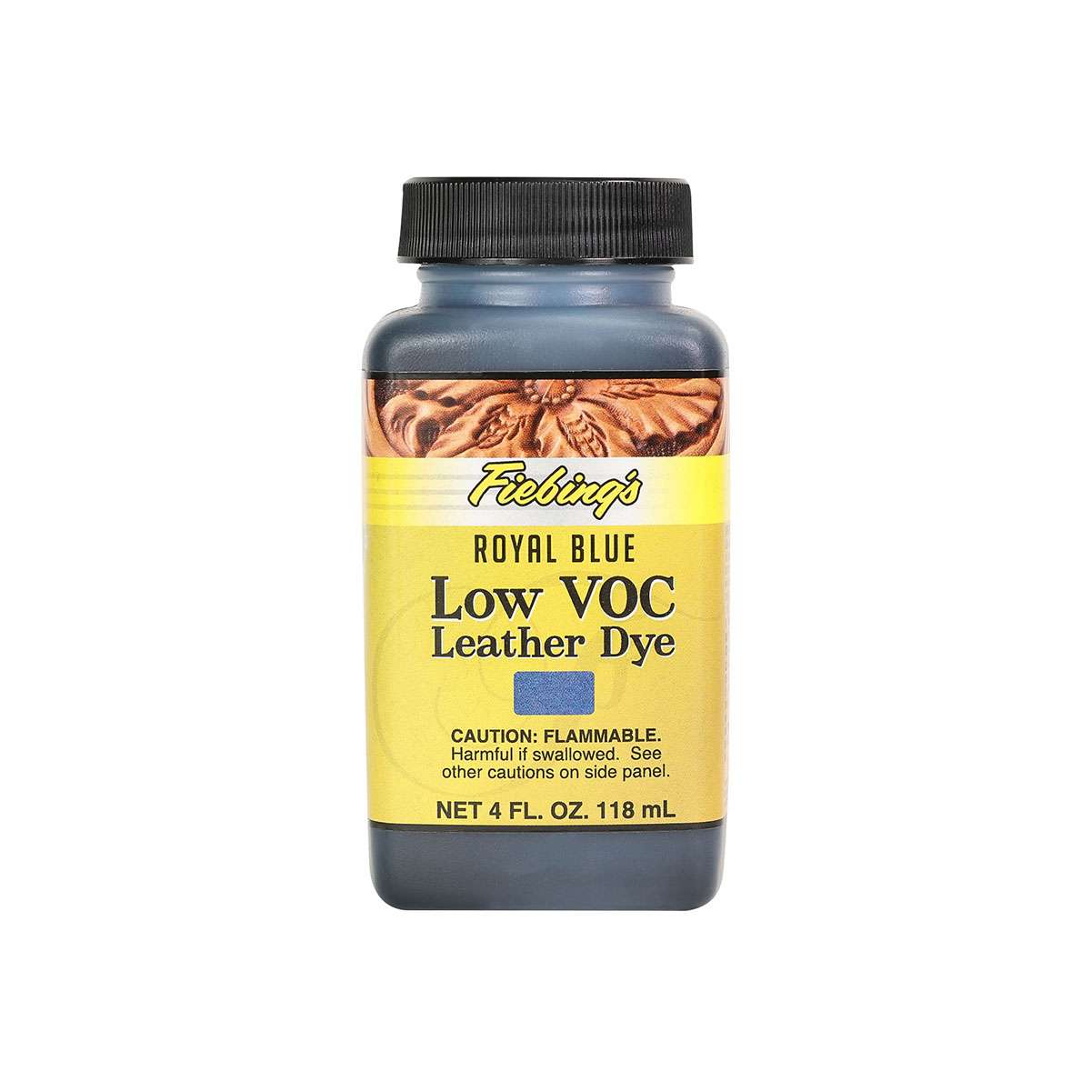 34-21210.SLC.01.jpg Fiebings Low VOC Leather Dye - Royal Blue 4oz Image