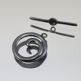 16mm Classic Spiral Toggle - Black