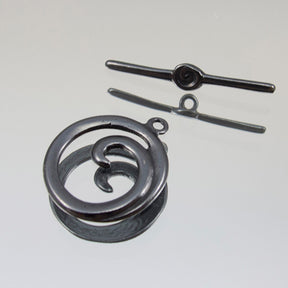 16mm Classic Spiral Toggle - Black