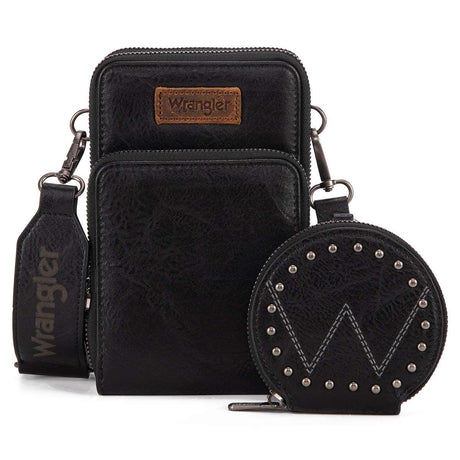 WCCP.Black.01.jpg Wrangler Crossbody Cellphone Purse Image
