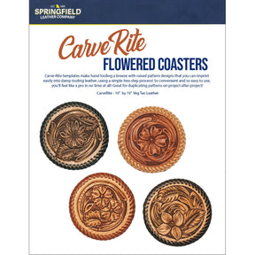 SLC CarveRite - Flowered Coasters