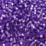 Delica Bead - Dyed Silver Lined Lavender DB1343