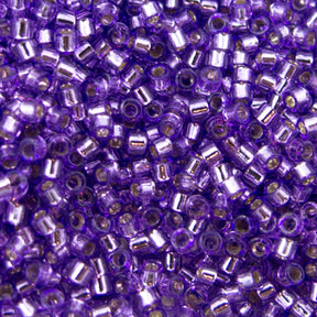 Delica Bead - Dyed Silver Lined Lavender DB1343