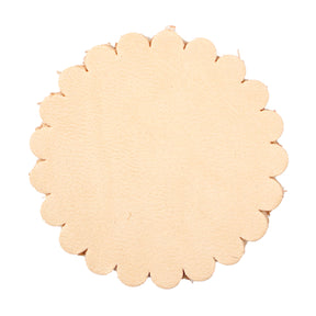 Leather Shape - Scallop Concho 6pk