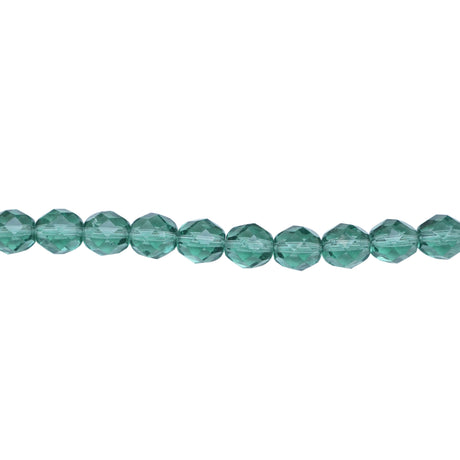 339-106.SLC.1.jpg 8mm Prairie Green Bead Strand - Firepolished Image