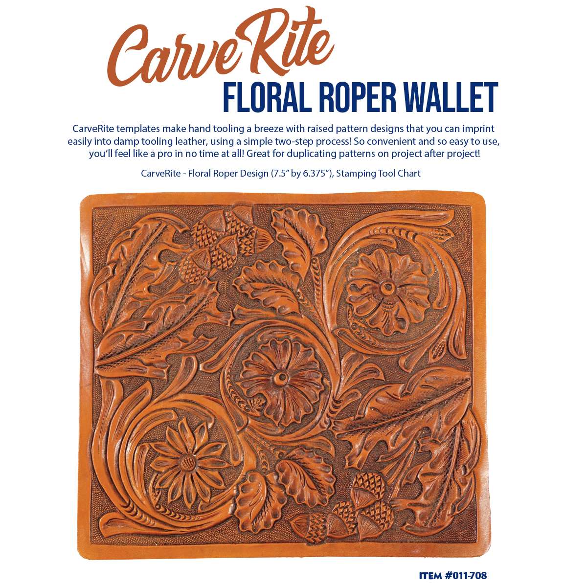 011-708.SLC.1.jpg CarveRite - Floral Roper Wallet Image
