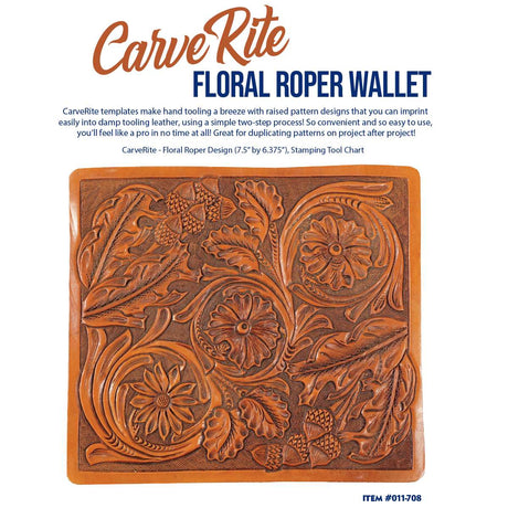 011-708.SLC.1.jpg CarveRite - Floral Roper Wallet Image