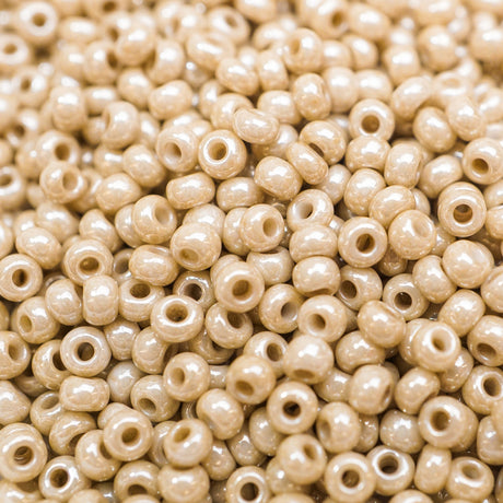 229-1033.SLC.1.jpg Seed Beads 10/0 Luster Opaque Beige - 20g Image
