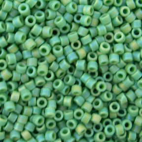 Delica Bead - Matte Opaque Greeen AB DB877