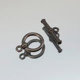 12mm Bar Ring Toggle - Black