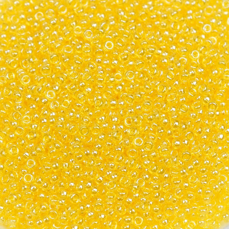 193-15163.SLC.1.jpg 15/0 Seed Beads - Transparent Yellow Luster 10g Image