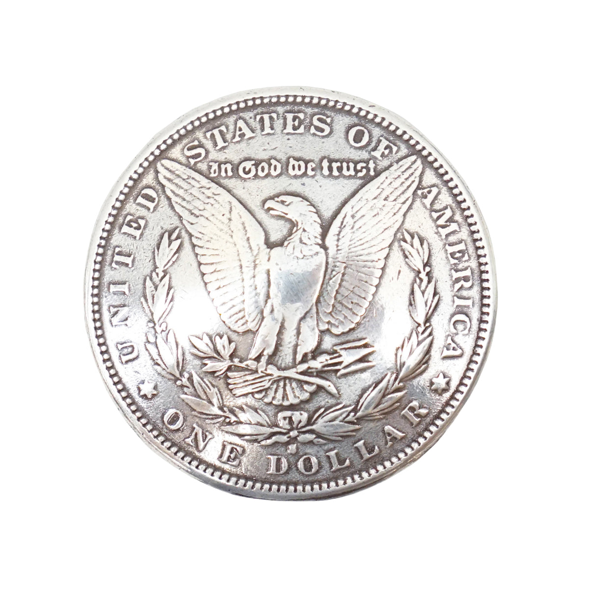 280-709707.SLC.1.jpg 1 ½" Morgan Dollar Eagle Concho Image