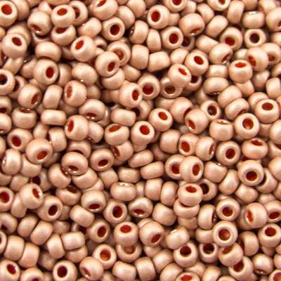 229-1012.SLC.jpg Seed Beads 10/0 Metallic Beige Matte - 20g Image