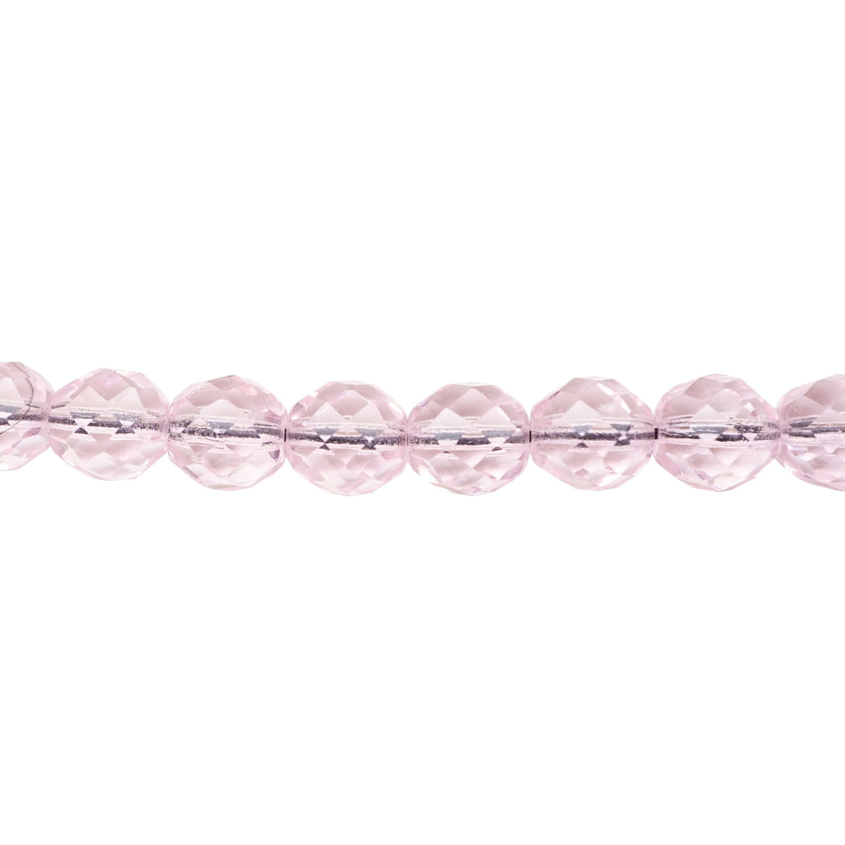 222-4170.SLC.1.jpg 10mm Firepolish Strand - Rose Image
