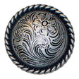 115-178602.SLC.jpg 1 1/4" Floral Rope Concho - Old Silver Image