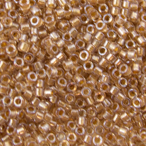Delica Bead - Sparkling Crystal Gold Lined DB901