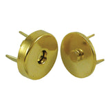 ¾" Magnetic Snap - Gold Plate 25pk