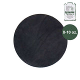 100-12701.SLC.1.jpg 12" Round 8-10oz. Black Hermann Oak Drum Dyed Pre-Cut Image