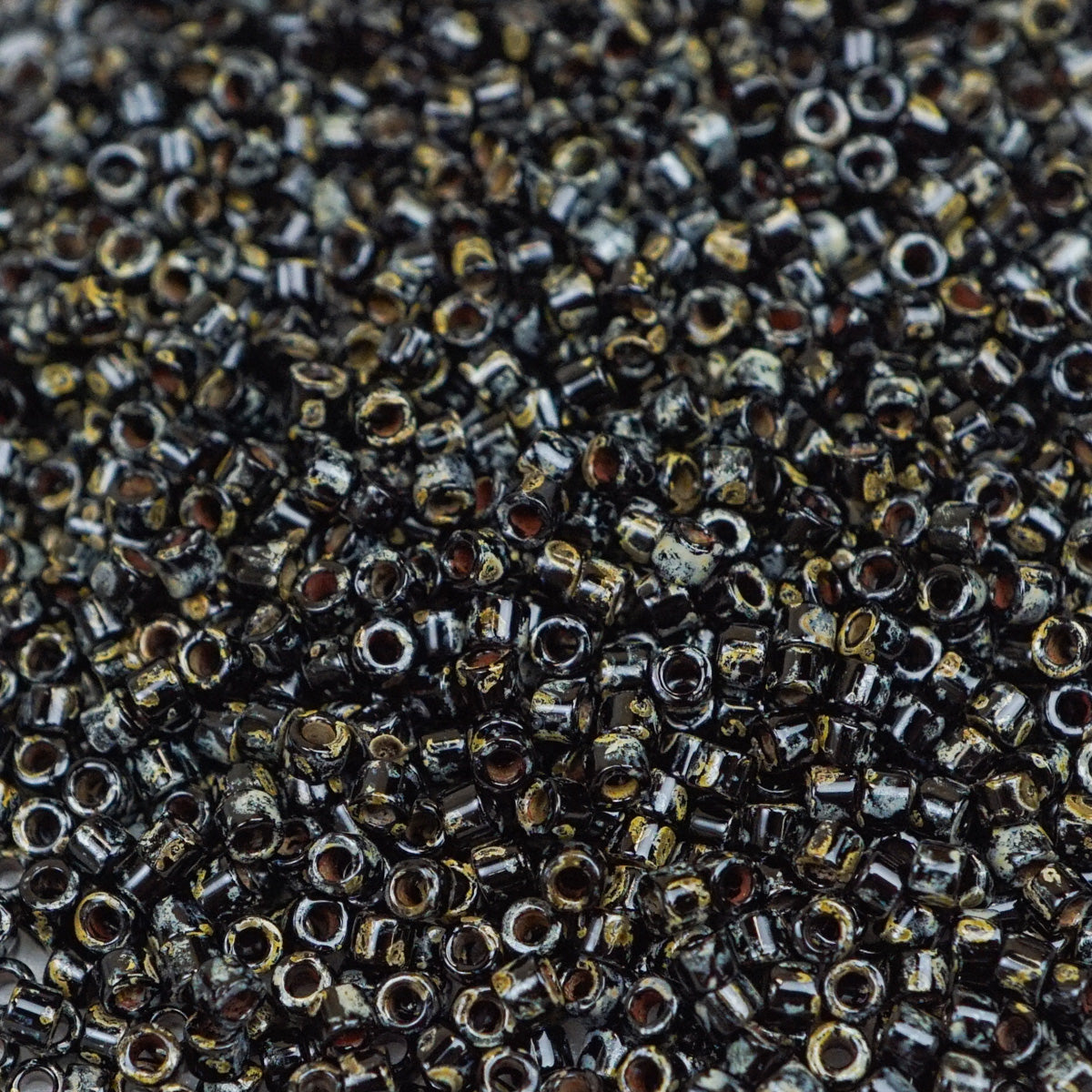 45-1132261.SLC.1.jpg Delica Bead - Picasso Smoky Black Matte DB2261 Image