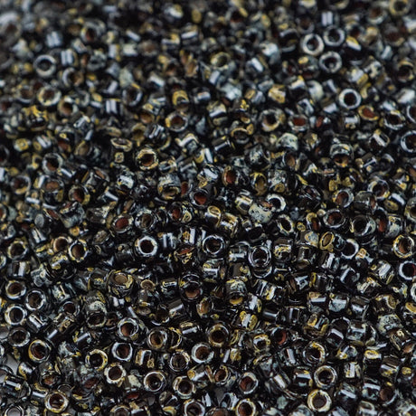45-1132261.SLC.1.jpg Delica Bead - Picasso Smoky Black Matte DB2261 Image