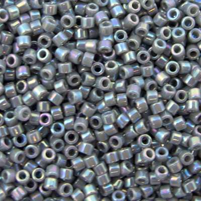 45-113168.SLC.jpg Delica Bead - Opaque Grey AB DB168 Image