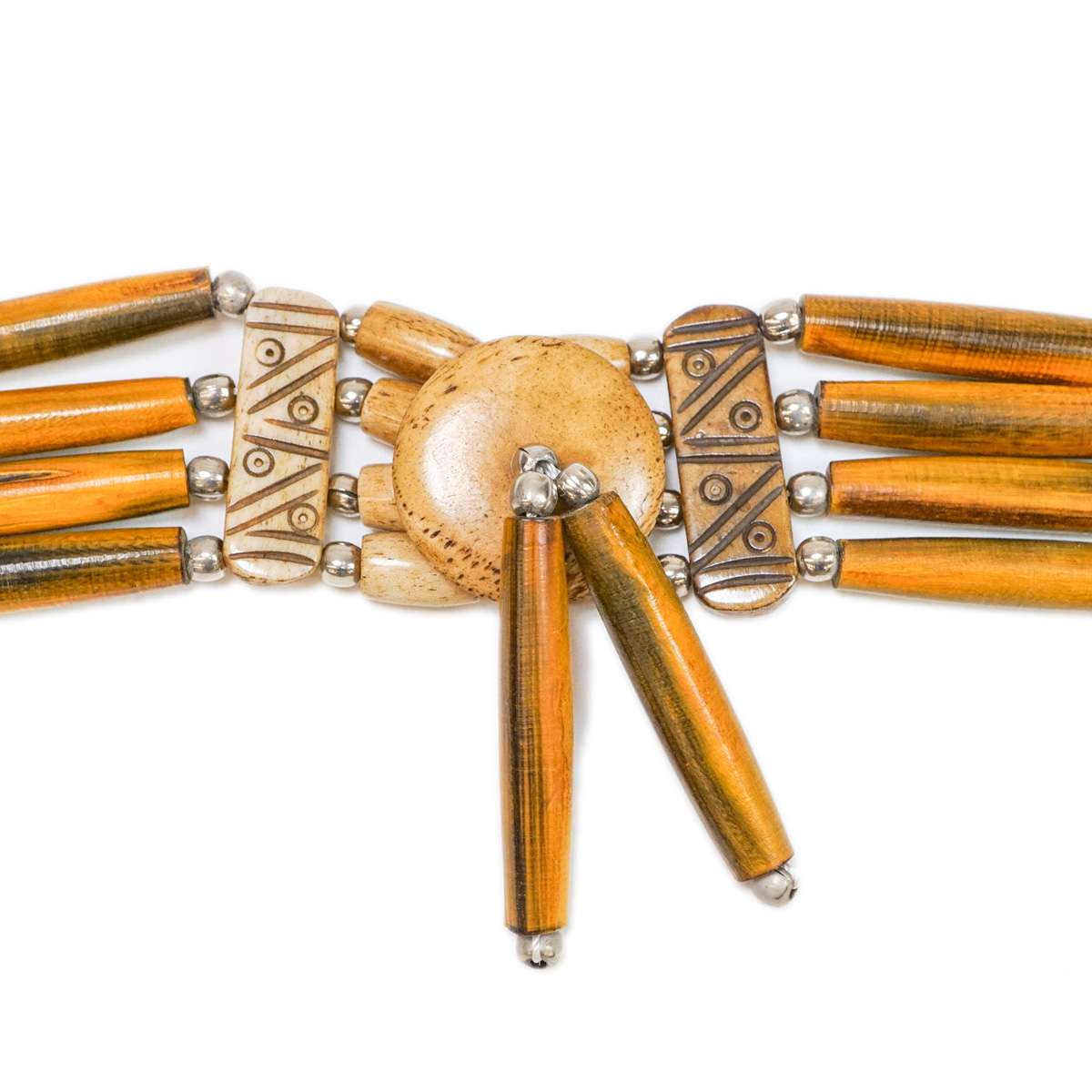 16-5459.SLC.1.jpg Bone Choker - Amber W/Drop Image