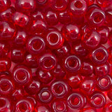 6/0 Seed Beads - Transparent Ruby 20g