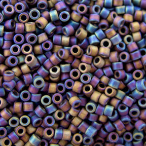 Delica Bead - Brown AB Opaque Matte DB884
