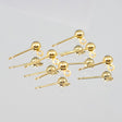 222-50203.SLC.jpg 6pk Earwire Posts - Gold Plate Image