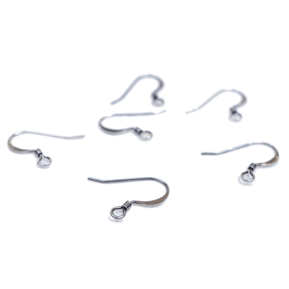 222-50215.SLC.2.jpg 6pk French Hook Earwire - Antique Silver Image