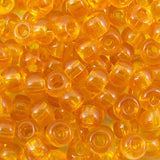 6/0 Seed Beads - Transparent Light Topaz 20g