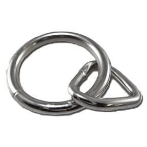 1 ¼" Tri-Ring Round Ring - Nickel Plate