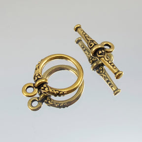 Toggle,14mm Heirloom Toggle - Gold Plate