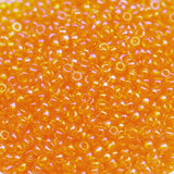 Seed Beads 10/0 Transparent Iris Orange - 45g