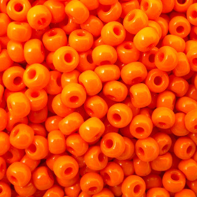 45-89406.SLC.jpg 8/0 Seed Beads - Opaque Orange 22g Image